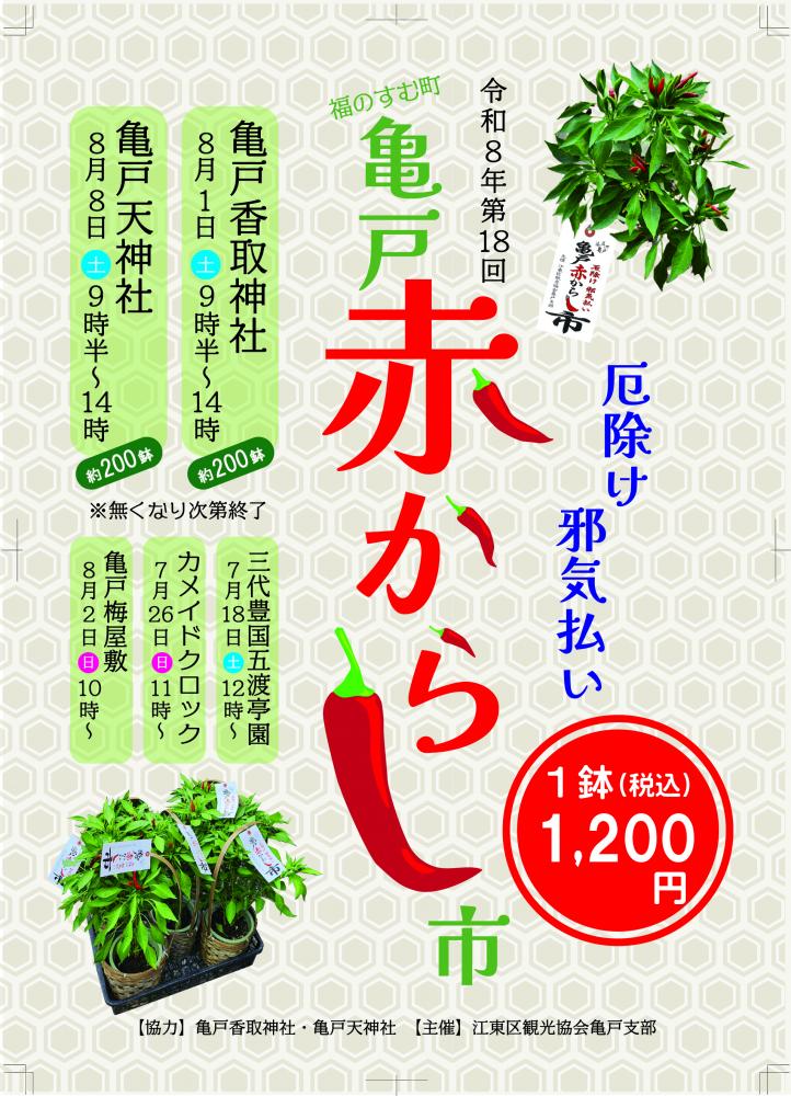 第18回 亀戸赤からし市