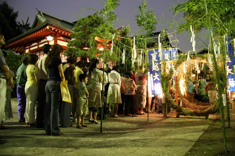 東大島神社 夏越しの大祓・ 茅の輪くぐり （なごしのおおはらえ・ちのわくぐり）